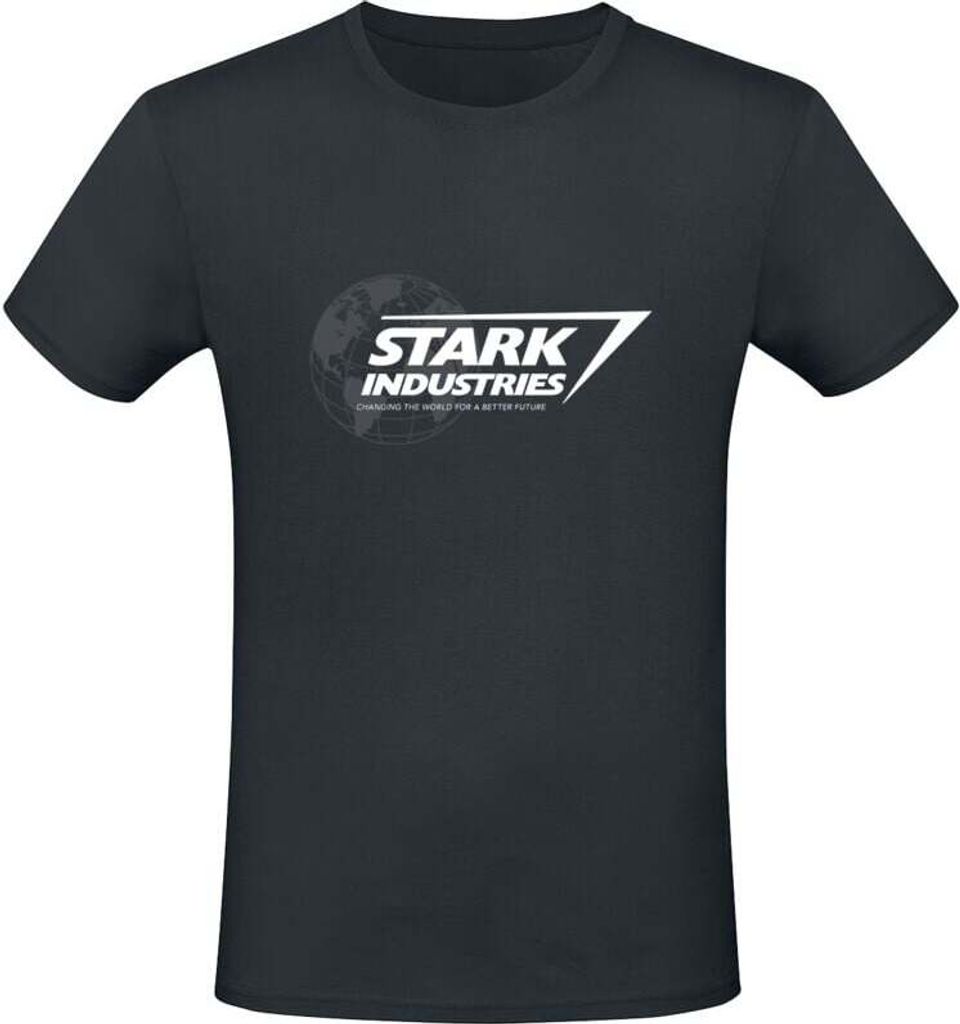 EMP clusive - AVENGERS - STARK INDUSTRIES ( Unis Black T-Shirt) S