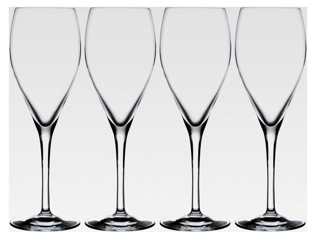 Champagnerflöten-Set, 4 Stück, in Geschenkverpackung