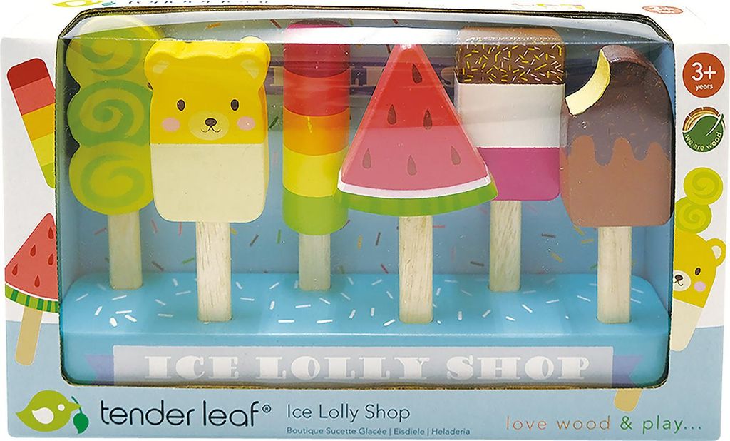 Tender Leaf Toys Eis am Stiel SET (Material Holz, Kinderspielzeug) 7508277