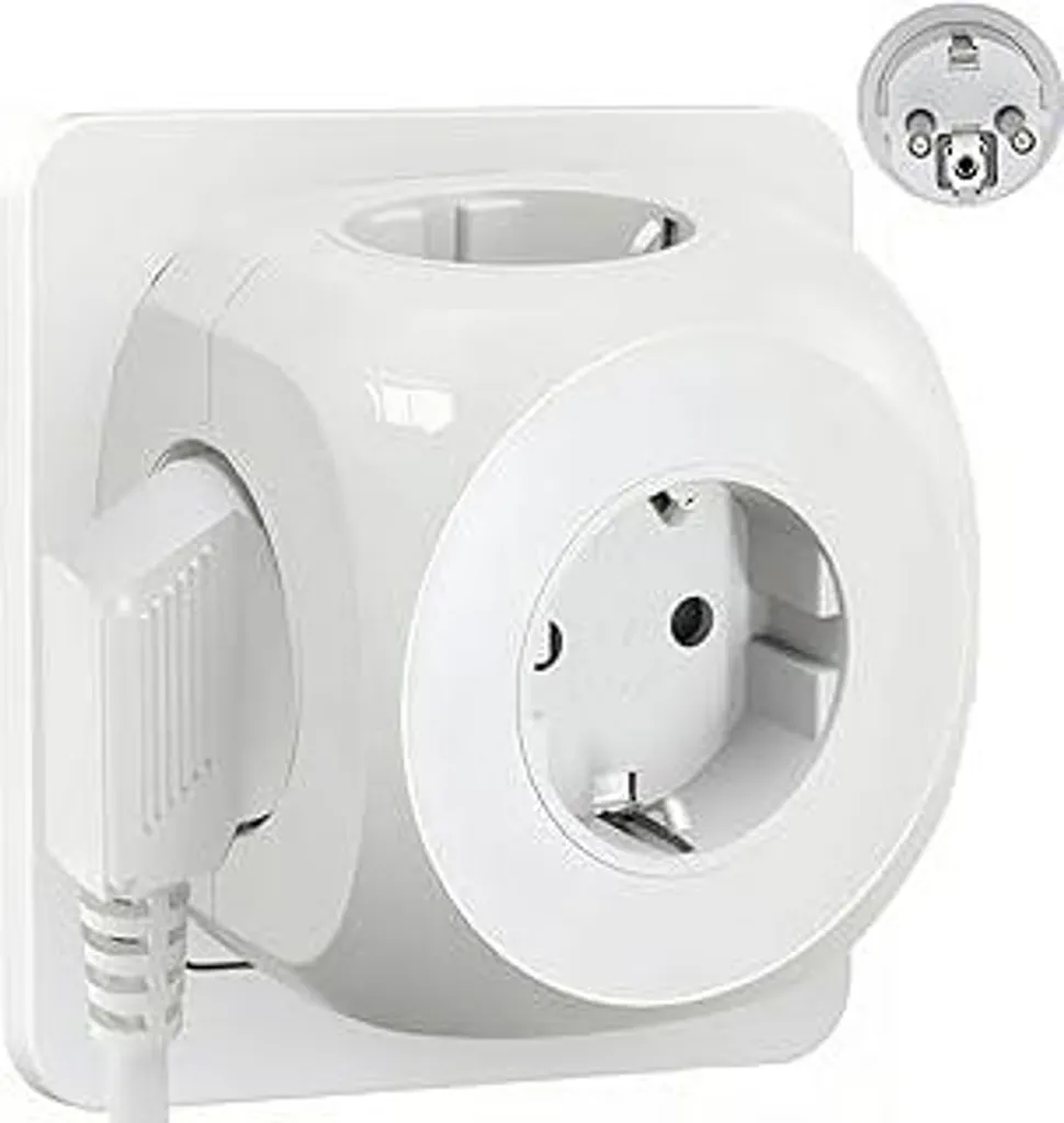 Multipresa Cubica Professionale 3680W 16A | Cubo Robusto 5 in 1