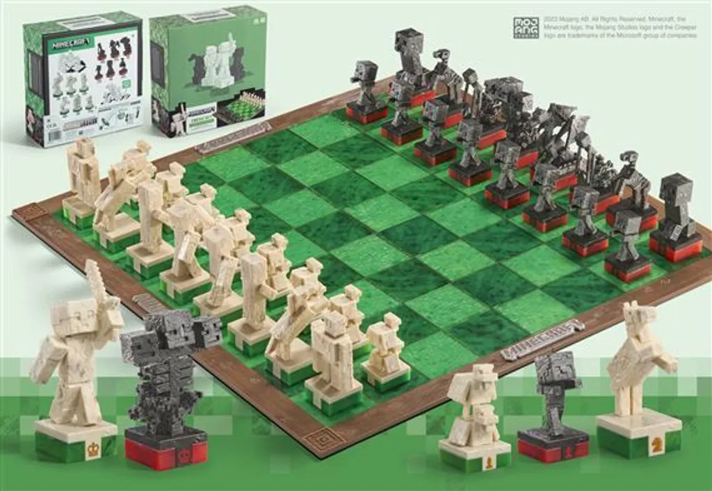 Jeu d'échecs Minecraft Héros du Monde Supérieur vs Mobs Hostiles - 15