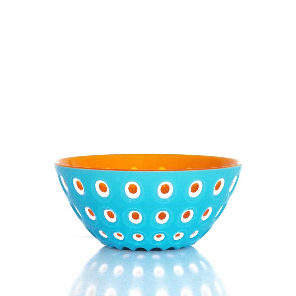 Guzzini Coupe LE MURRINE azur-blanc-orange, D ca. 20 cm Image du produit 