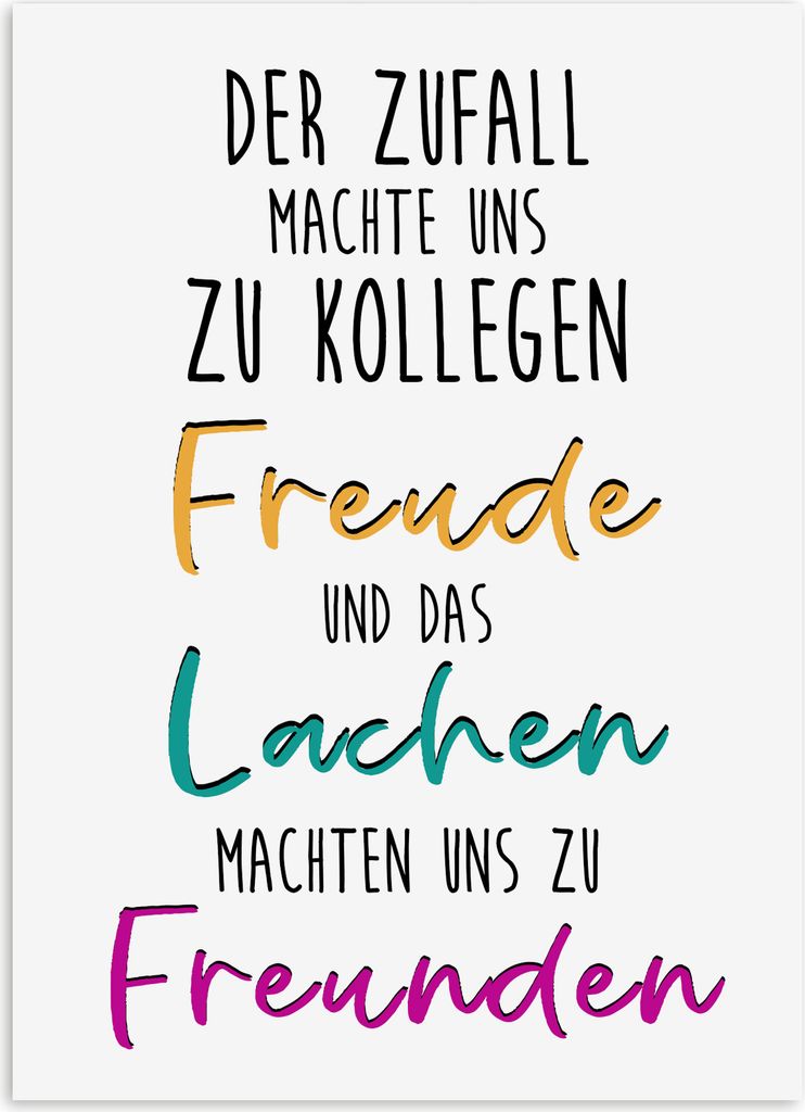 Postkarte KOLLEGEN Freunde Produktbild 1