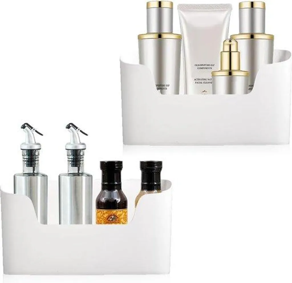 Organiseur de Cuisine Mural : Lot de 2 Rangement Pratiques Fixation Facile
