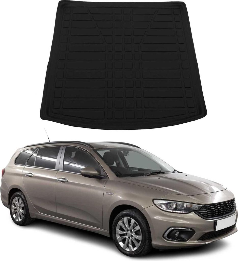 Bac de coffre pour Fiat Tipo 2016-2025 break caoutchouc TPE Image du produit 