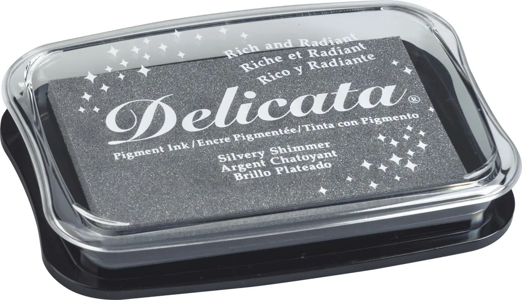 Tsukineko Delicata Silver Shimmer 211511920 - Encreur Métallique Argent