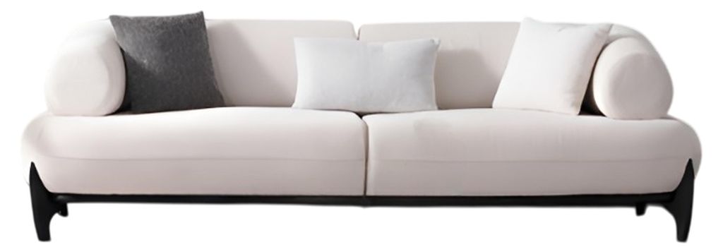 Weißes 3-Sitzer-Sofa Modernes weiches Sofa Designersofa Wohnzimmer-Sofas