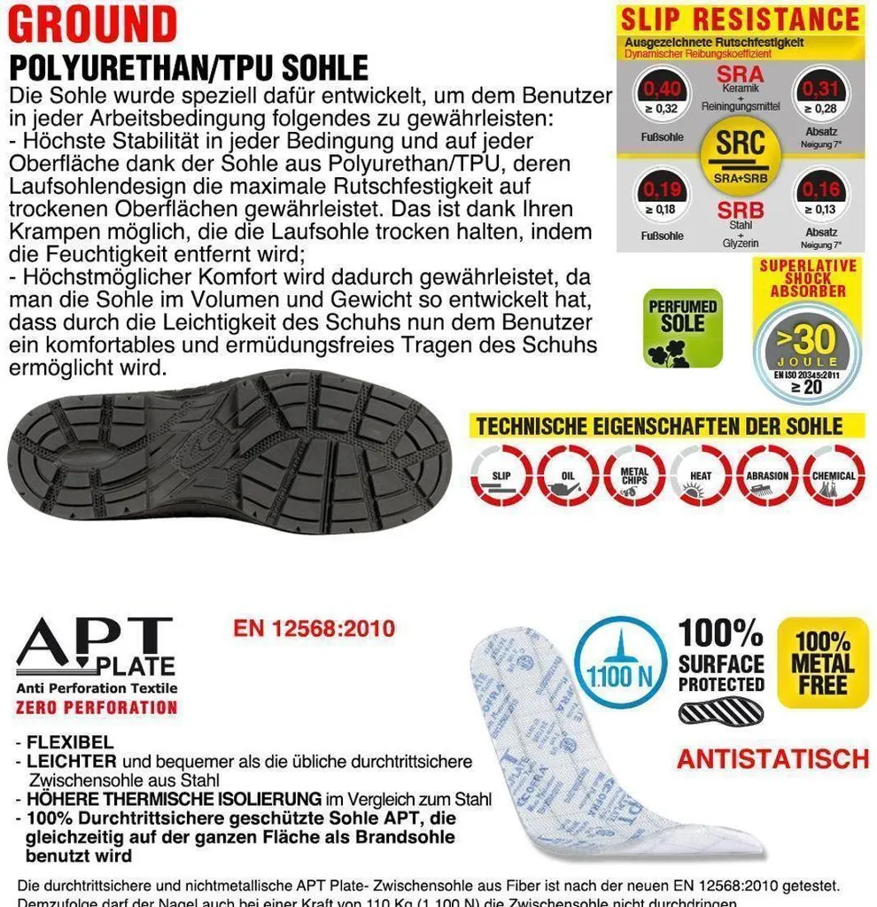 Botte de sécurité Cofra WANDA S3 SRC taille 41 chaussure haute 12613
