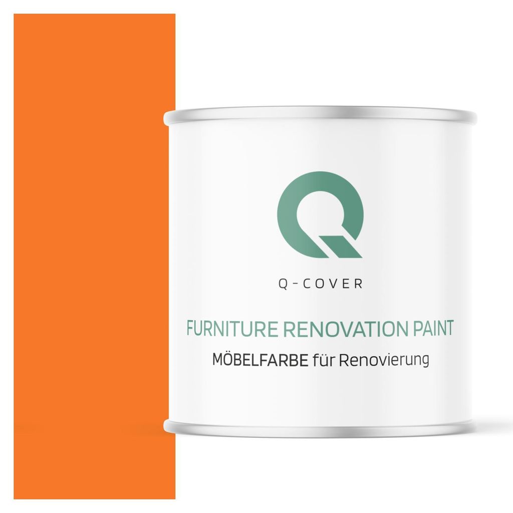 Pastellorange RAL 2003 2,5L | Möbelfarbe Satin | Deckend, kratzfest, wasserbasiert | Q-COVER