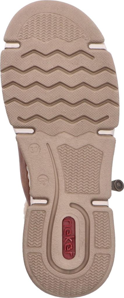 Rieker Damen Stiefelette sportlich mit Teddy Plüsch und Produktbild 