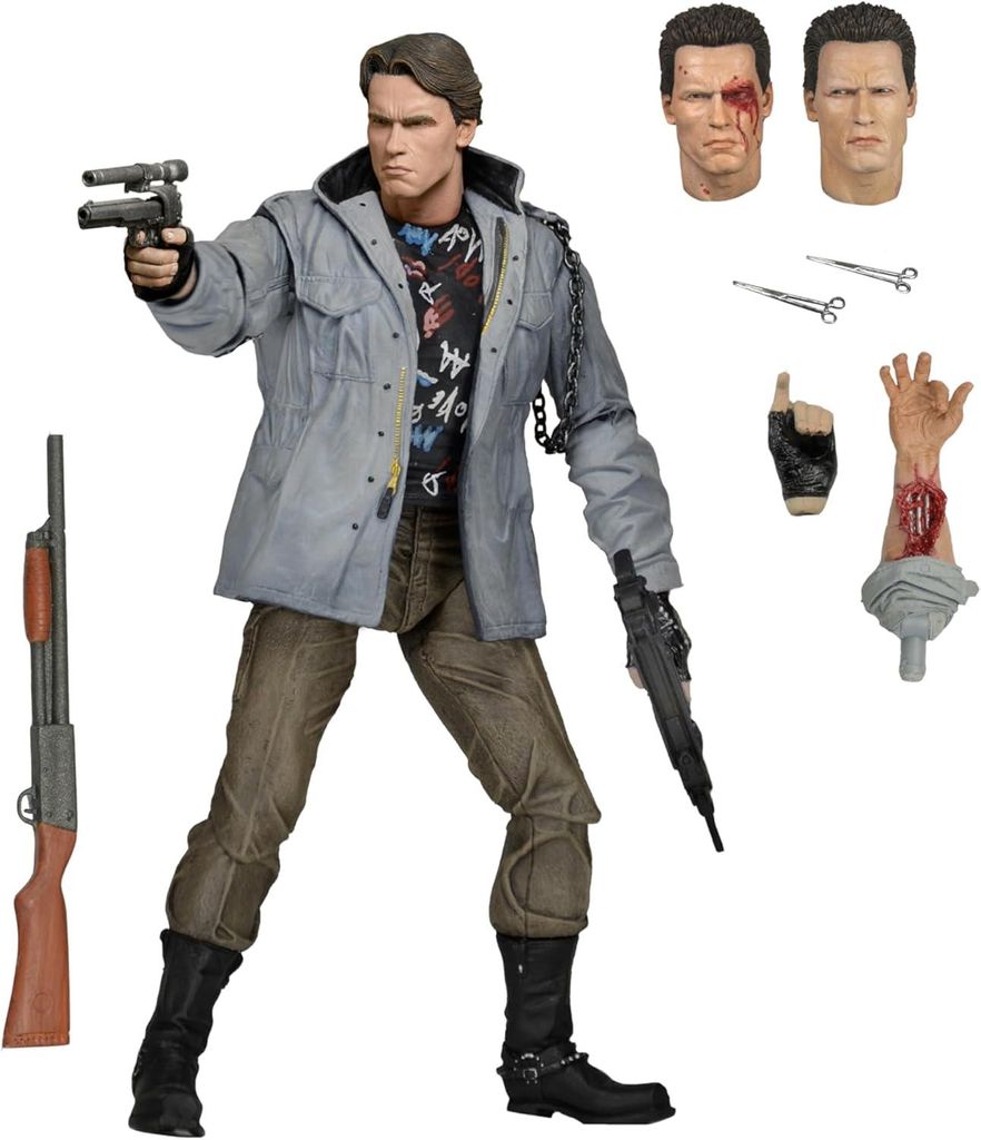NECA Terminator - Ultimate T-800 Tech Noir Figur
