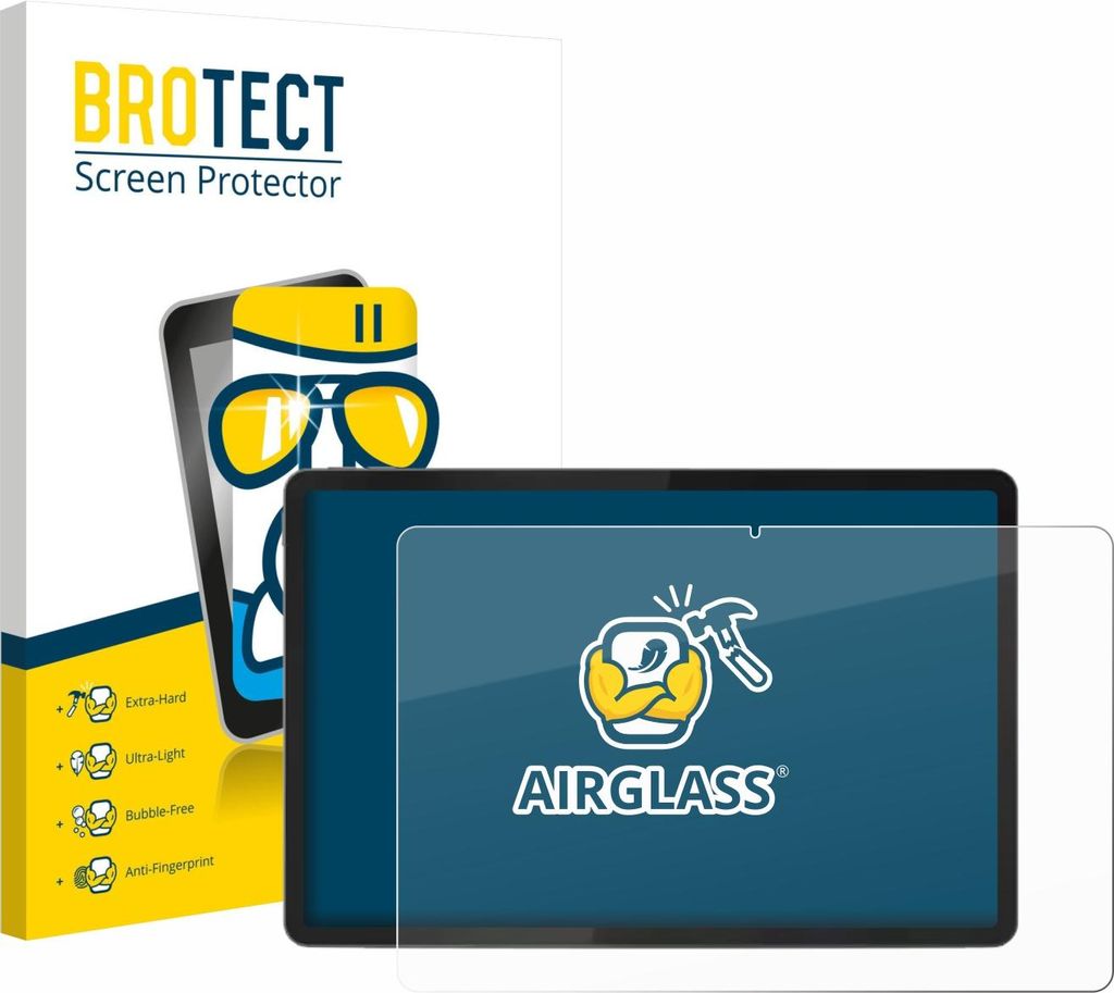 BROTECT Schutzglas für Lenovo Tab K11 (2. Gen.) Schutzfolie Panzer Folie Glas Display Schutz klar