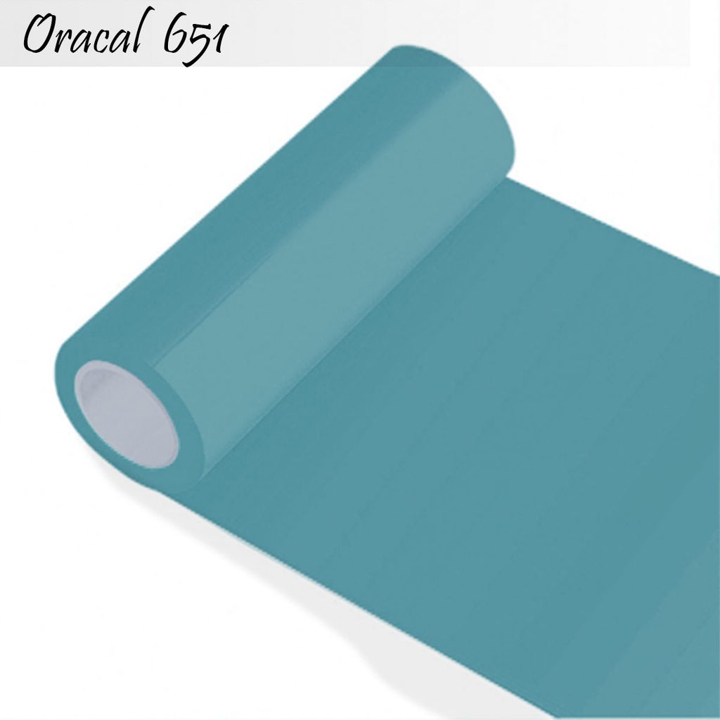 Oracal 651 - Orafol glänzend - glanz - für Küchenschränke und Dekoration Folie 10m (Laufmeter) - 100 cm Folienhöhe - 54-türkis + GRATIS ein S...