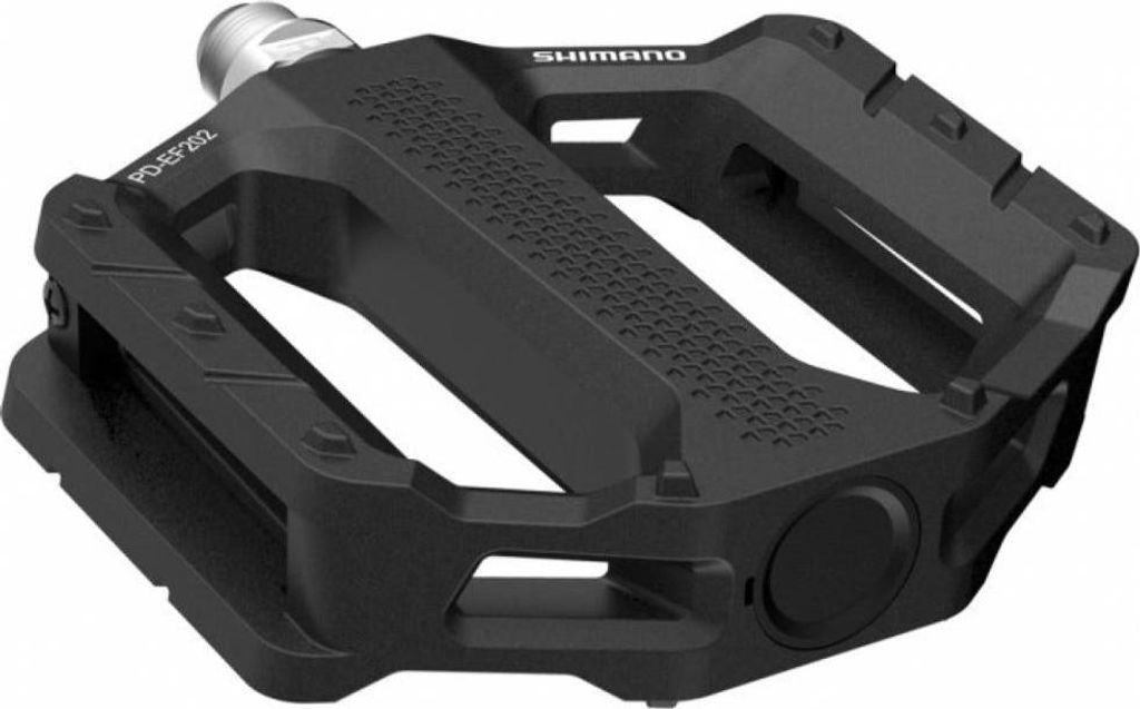 Shimano Pedale PD-EF202 schwarz ohne Reflektoren - breite Plattform & hoher K...