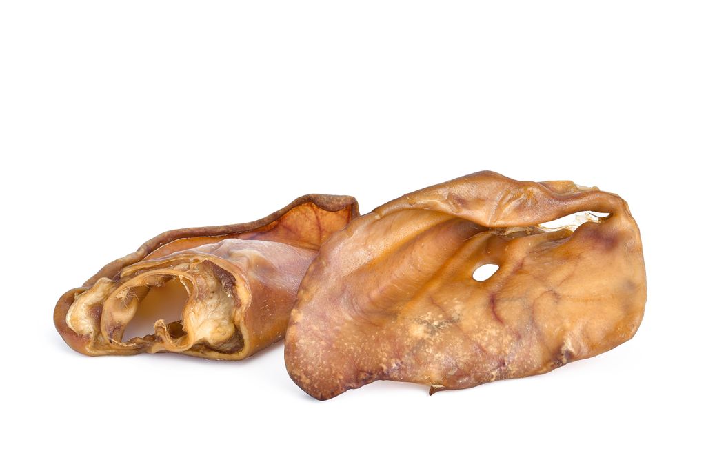 Kaureks Natur Hundeleckerlies Schweineohren 50 Stk. wie Rinderohren für Hunde, Kauartikel, Kausnack