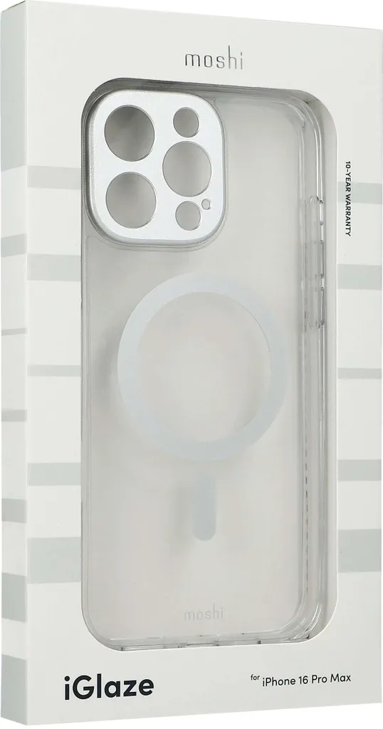 Protégez votre iPhone 16 Pro Max avec la Coque Moshi iGlaze MagSafe Argent - 2