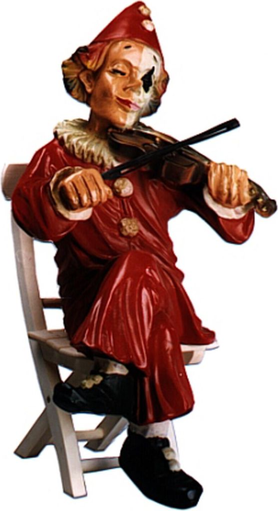 Design Clown-Fiedler Figur Statue Skulptur Figuren Skulpturen Dekoration 5005