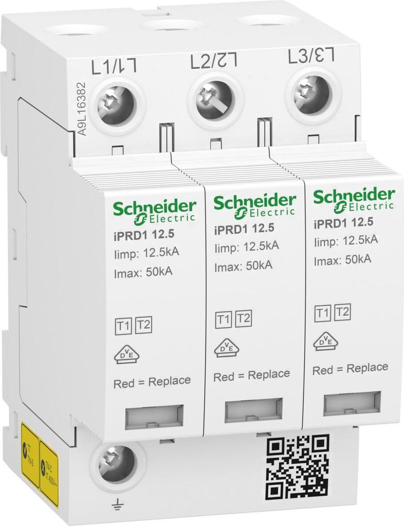 Überspannungsableiter iPRD1 12.5R-T12-3 3-polig Typ 1+2 Produktbild 