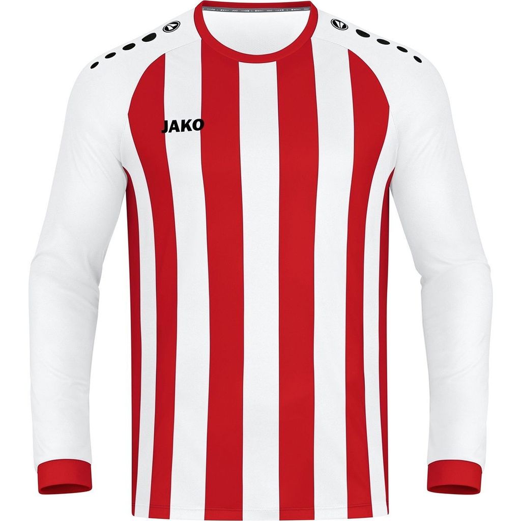 Jako Inter Trikot Langarm Herren - Weiß / Sportrot