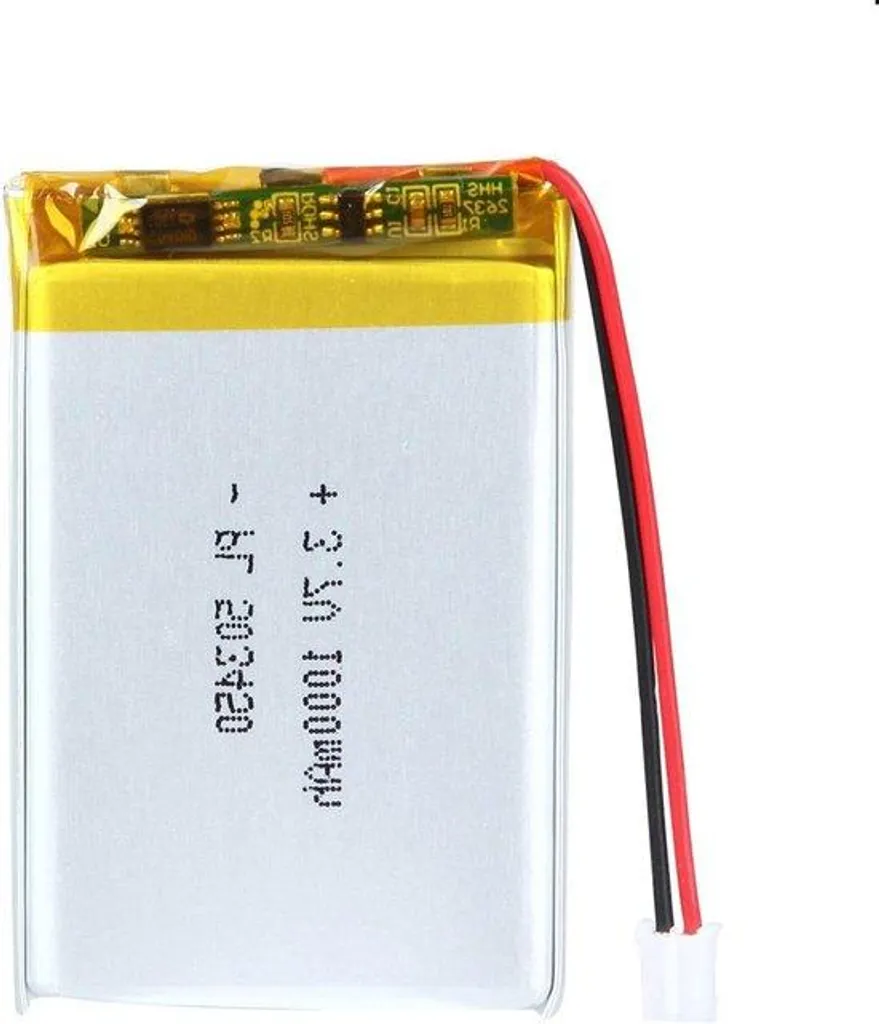 Batterie 3.7V 1000mAh pour Appareil Allecto - Remplacement Connecteur 2P-PH