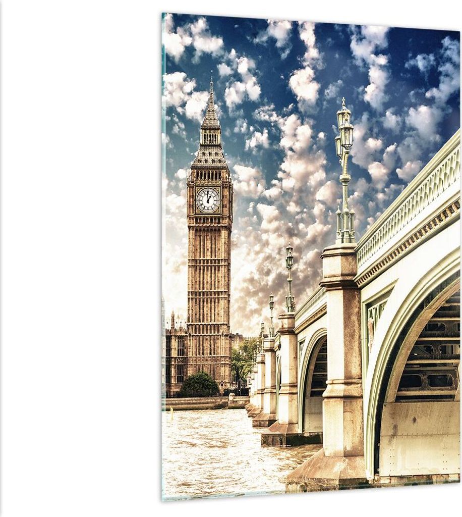 Bilder auf glas - Einteilig - London architektur big ben - Produktbild 