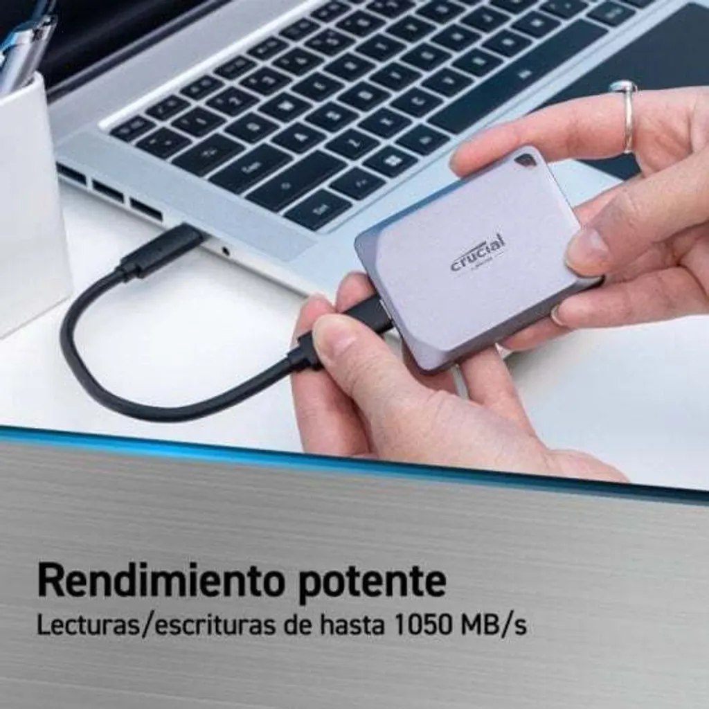 Crucial X9 Pro Gris : Finis les Transferts Lents avec ce SSD Externe