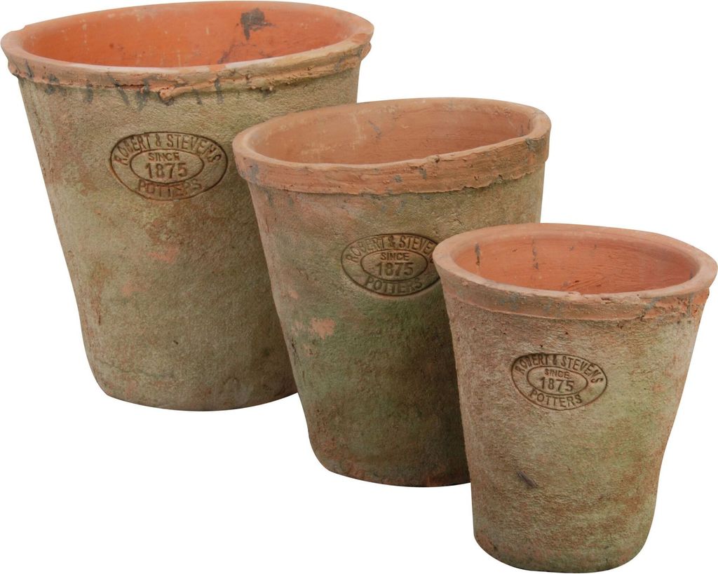 Esschert Design Aged Terracotta 3-er Topfset rund; AT01