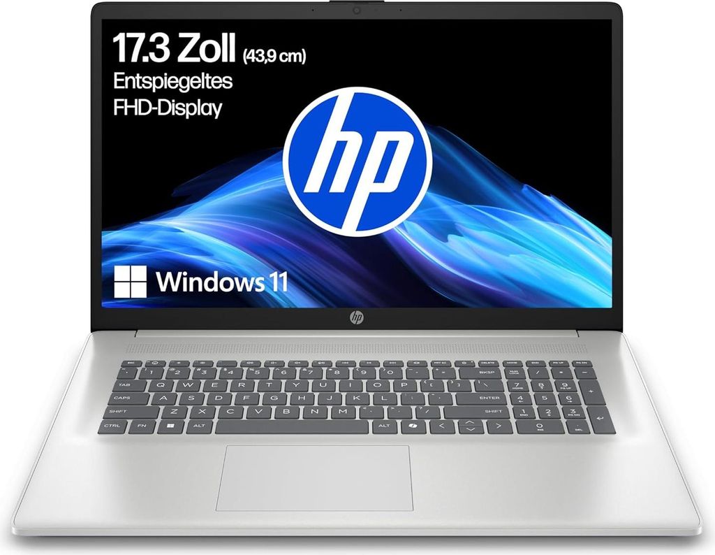 HP 17-cn3263ng 17.3" FHD, Core i5-1334U, 16GB RAM, 512GB SSD, Windows 11 Home, Natural Silver