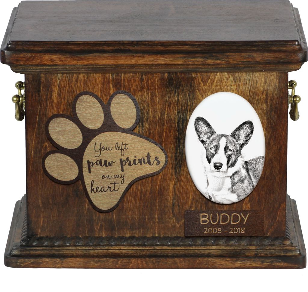 Cardigan Welsh Corgi - Hund Ascheurne, personalisierte Ascheurne mit Foto, Hund Ascheurne von der Marke Art-Dog