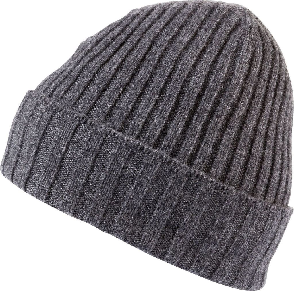 ROECKL Mütze Business Cashmere Beanie Flanell grau