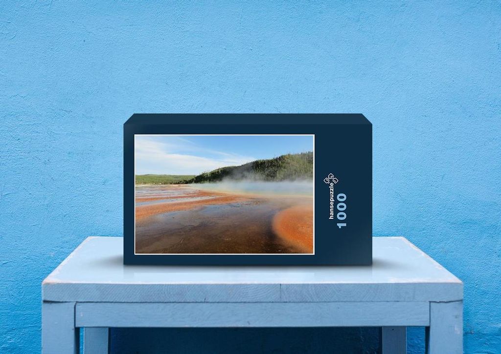 hansepuzzle 59207 - Geysir Puzzle, 1000 Teile, Natur, 60,0 x 46,0cm mit hochwertiger Aufbewahrung, Kartonbox und wiederverschließbarem Beutel