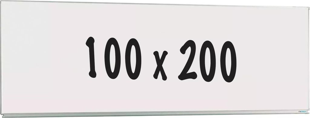 Whiteboard Deluxe Aurora - Emaillierter Stahl - Einseitige Tafel - Wochenplaner - Monatsplaner - Jahresplaner - Magnetisch - Weiß - 100x200cm