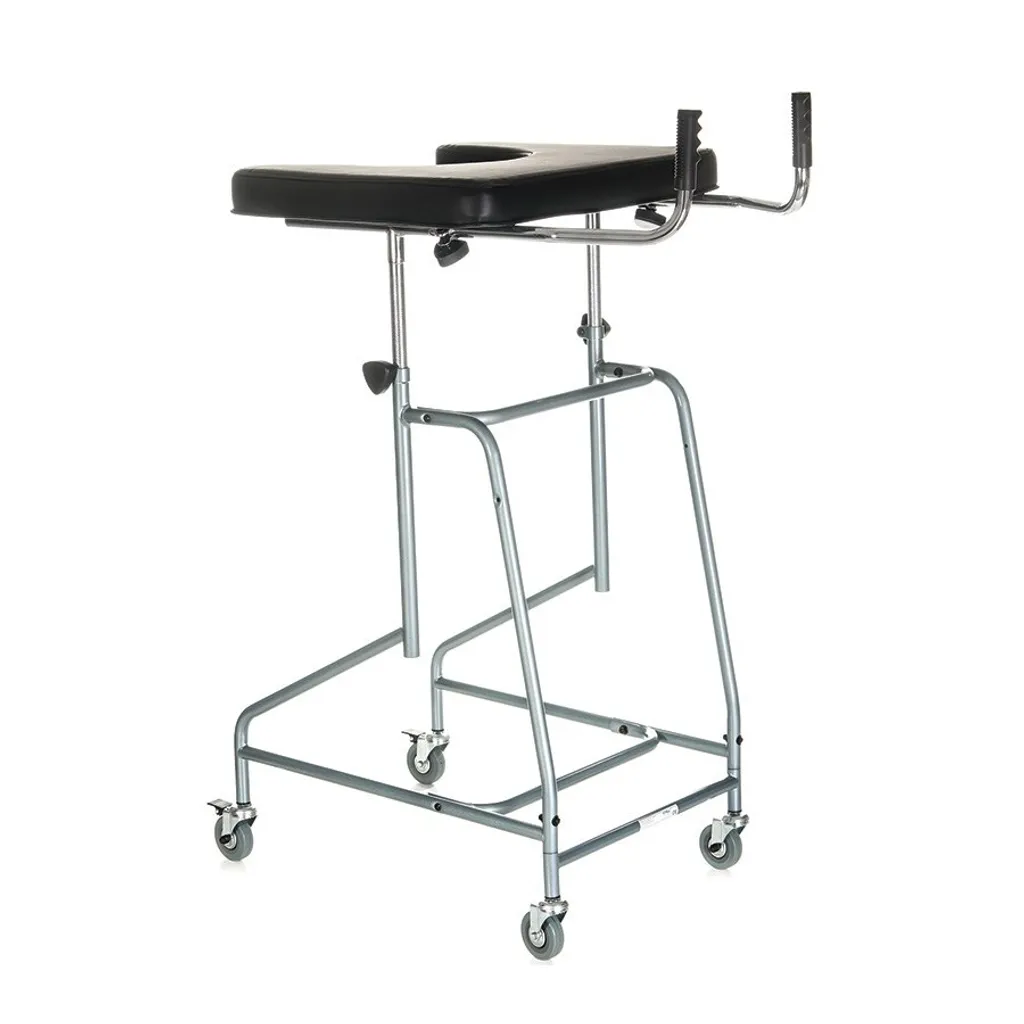 Rollator 4 roues avec appui antébrachial réglable pour senior et PMR