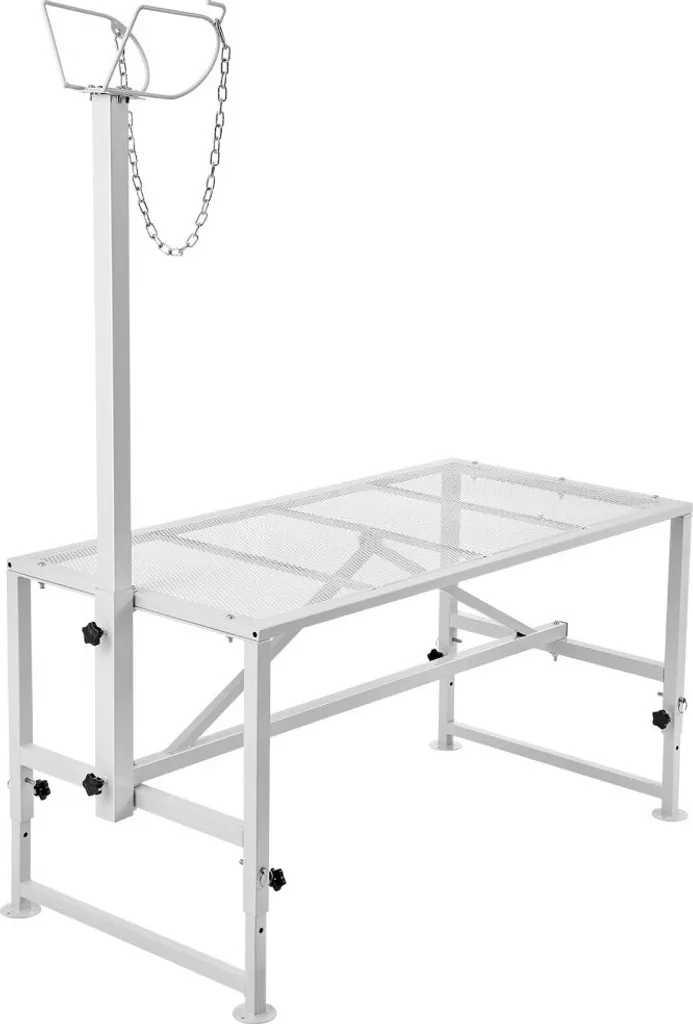 Support de bétail pour tonte sans effort - Stand blanc réglable robuste - 10