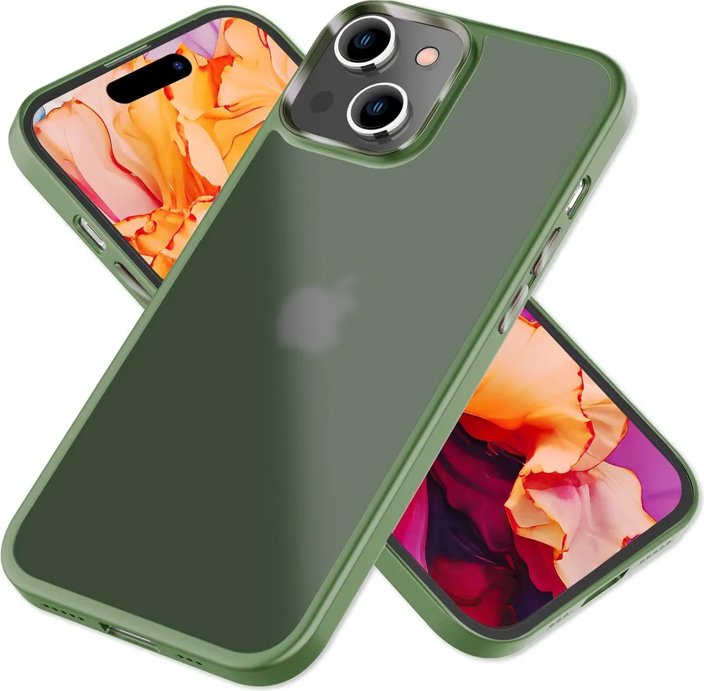 Recensione Custodia iPhone 15 Plus Smerigliata - Verde Scuro Anti-Graffio