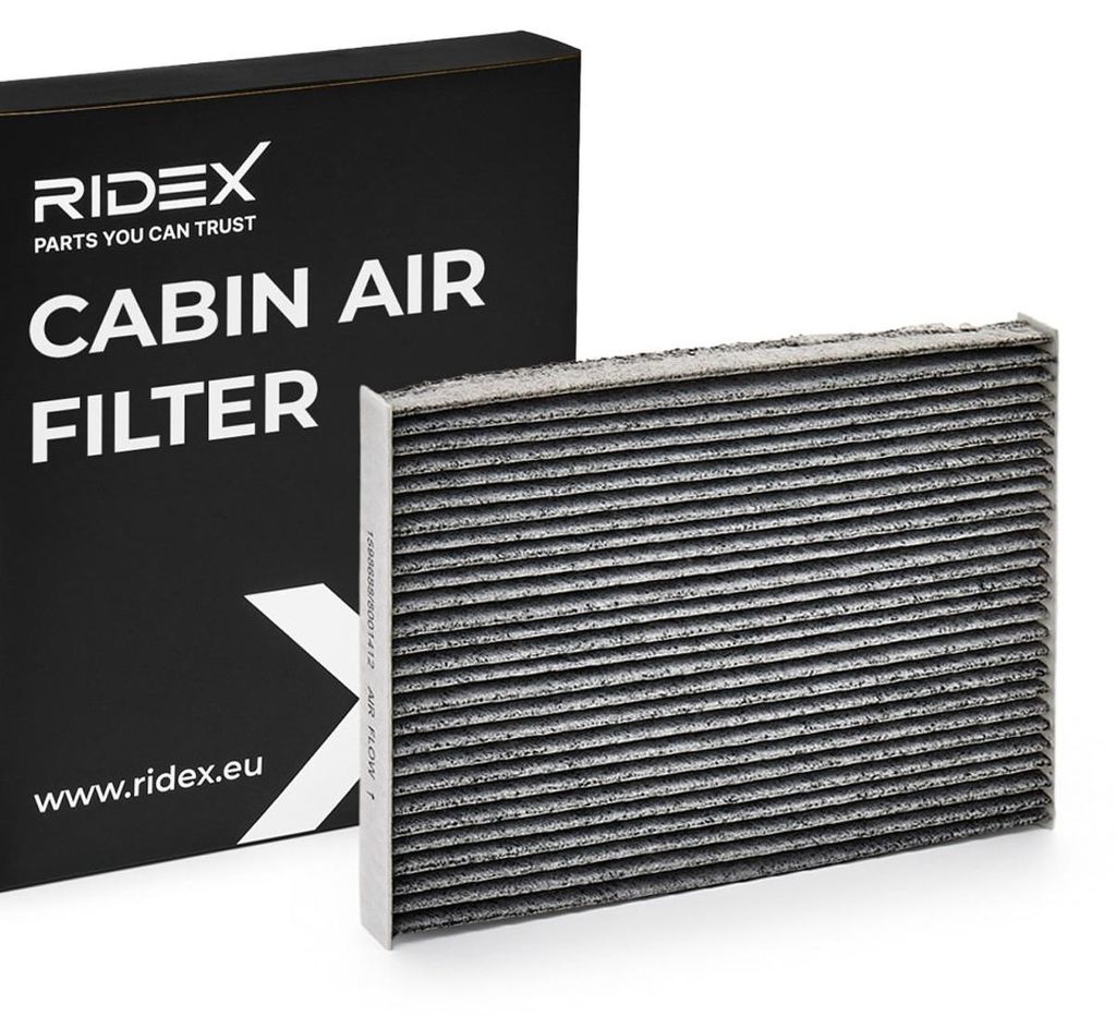 RIDEX 424I0291 Aktivkohle Innenraumfilter Pollenfilter für Produktbild 