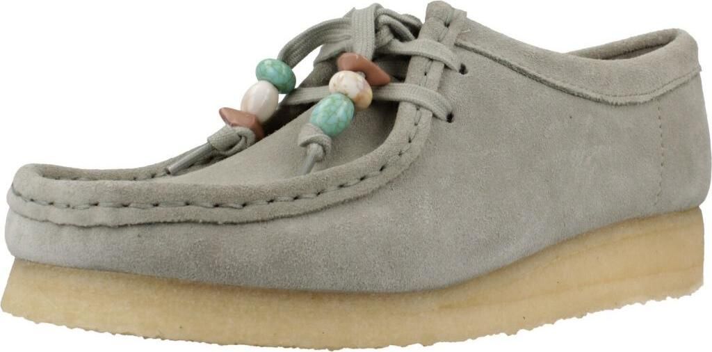 Clarks Originals Schnürschuhe Wallabee aus hochwertigem Material 5357 Sage Suede 36