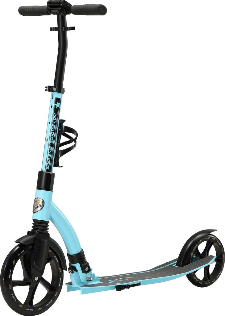 STAR SCOOTER Alu City Tretroller klappbar ab 8 Jahre | 230mm mit Federung | Blau