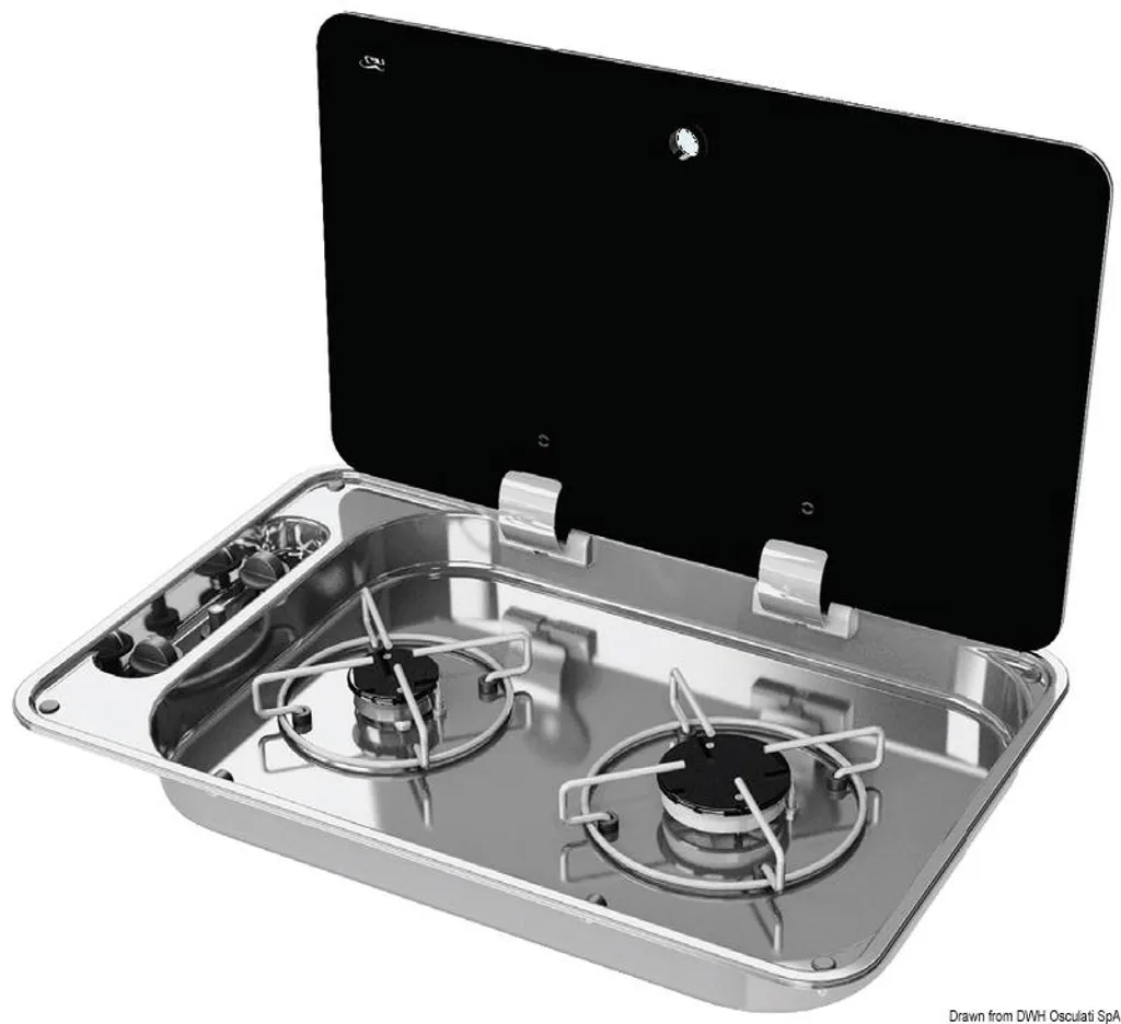 Plan de cuisson 1 feu compact plaque de cuisson en verre sécurité