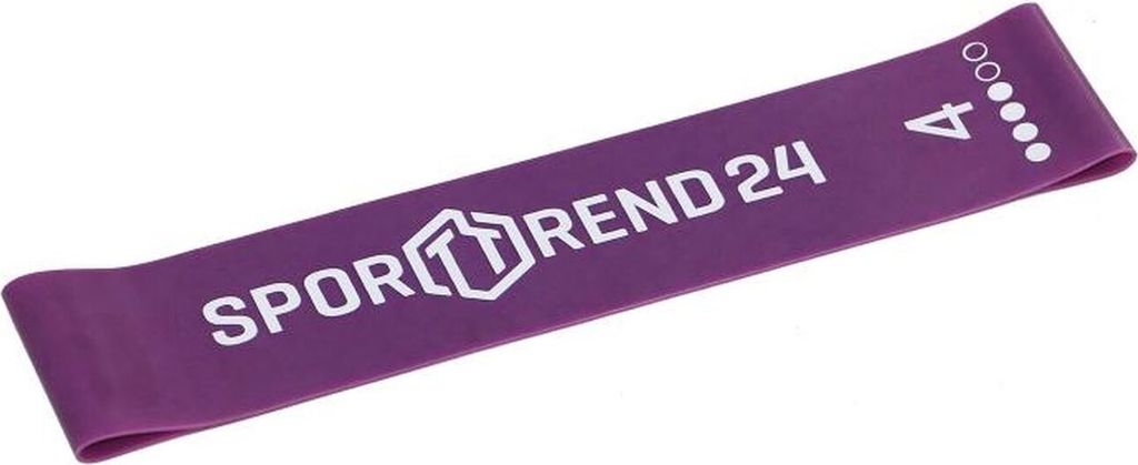 Sporttrend 24 Mini Bänder/Loops in verschiedenen Stärken und Farben I Länge 25cm, Lila 0,9mm / stark