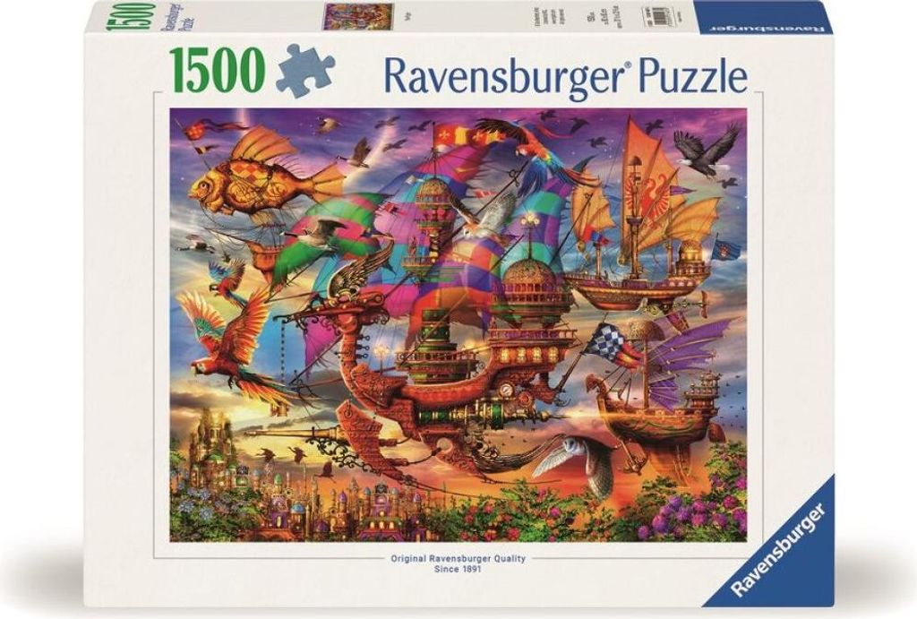 RAVENSBURGER Puzzle Mystická létající loď  1500 dílků Produktbild 