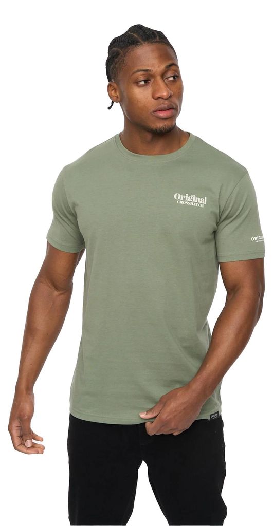Crosshatch - "Simtanks" T-Shirt für Herren BG2568 (M) (Oliv)