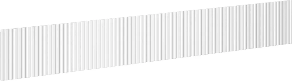 Offerta Mexen Rivel Frontale Bagno Scanalato 160 cm Bianco Opaco