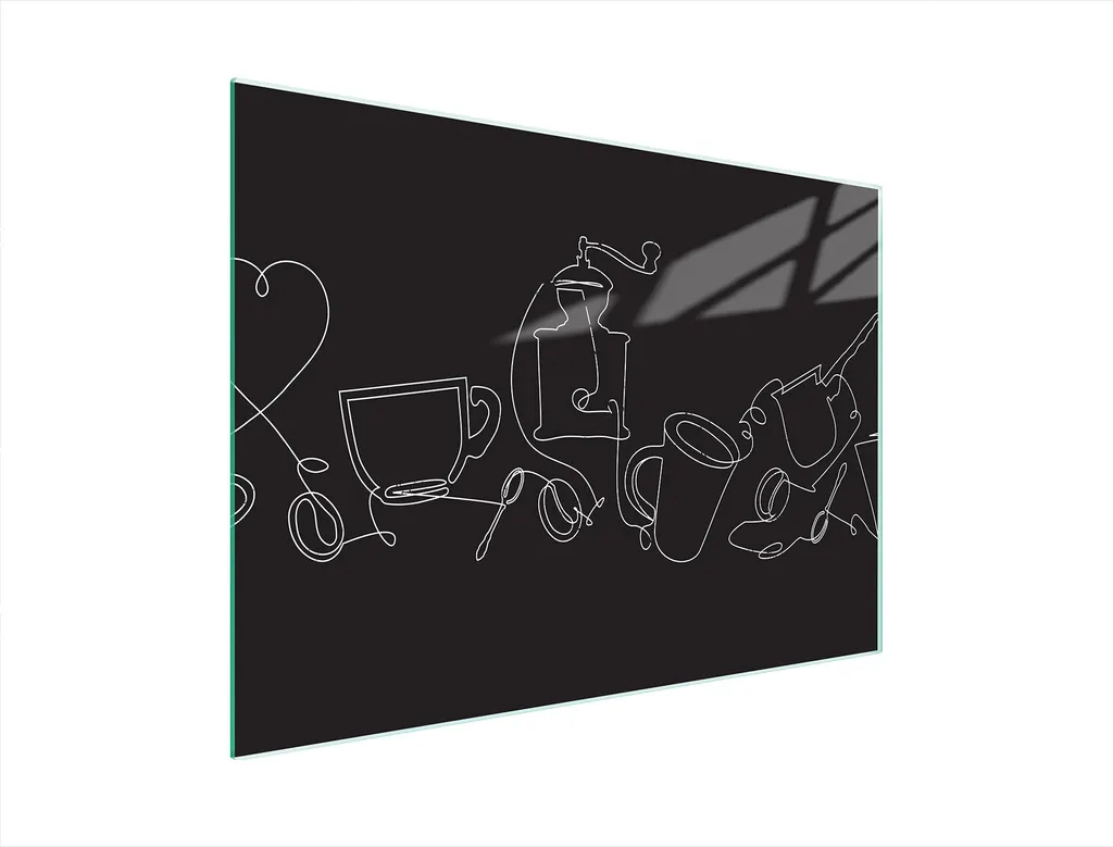Tagliere in Vetro Nero 40x30 cm | Salvapiano Igienico per Famiglie