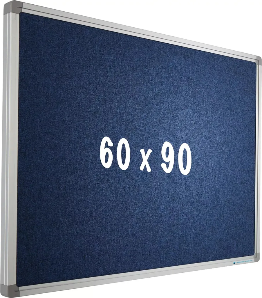 Organizza le Idee: Bacheca Camira Blu 60x90 PRO Garfield Alluminio