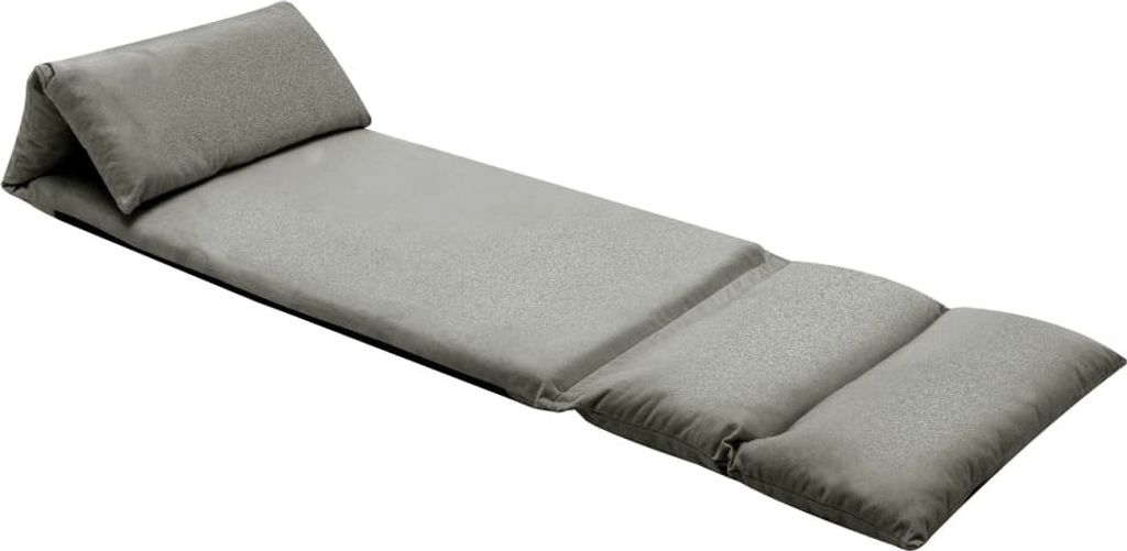 Cloris Designermöbel Bodenstuhl Faltbar Dunkelgrau Mikrofaser 2024 Neu