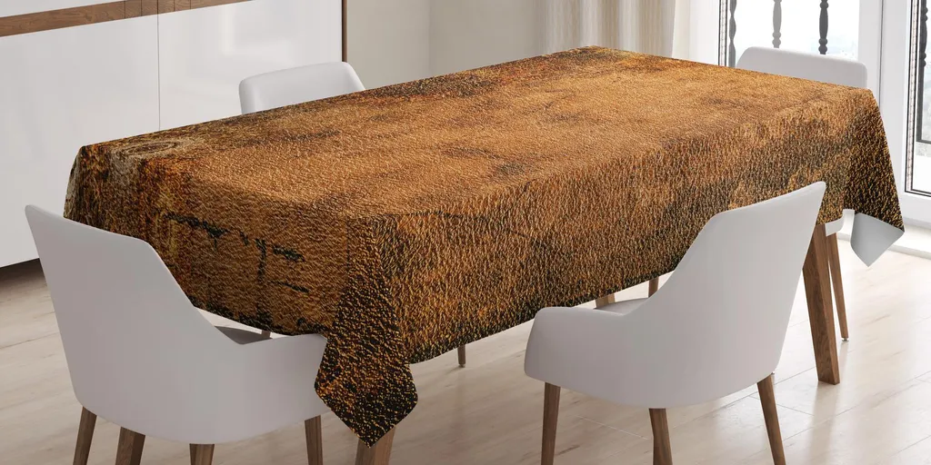 Tovaglia Artistica Floreale ABAKUHAUS Marrone Vintage 140x170 cm