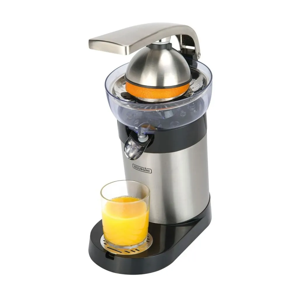 Presse-agrumes puissant 130W Bourgini Grand Citrus-Juicer en inox durable