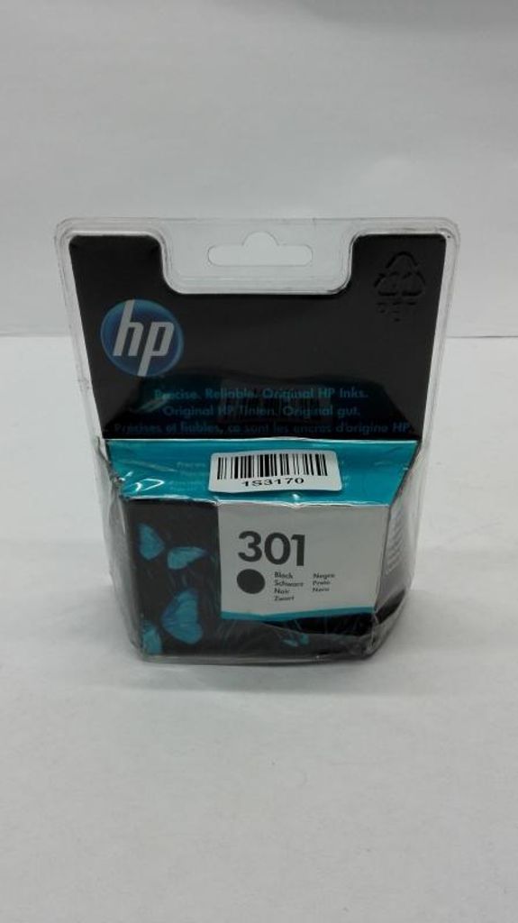 HP 301 Schwarz Original Druckerpatrone, Standardertrag, Produktbild 