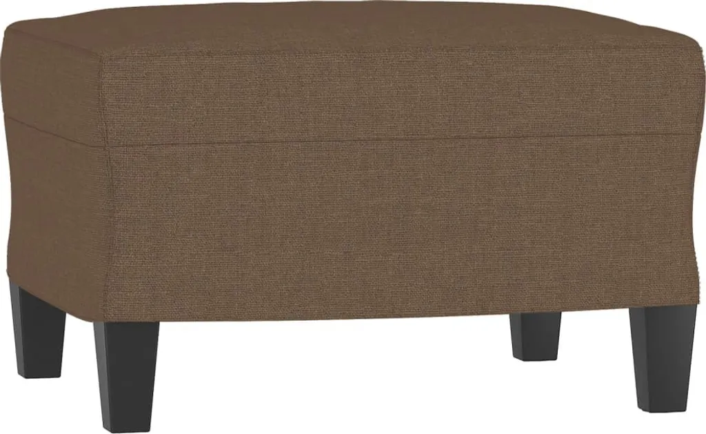 Sgabello Poggiapiedi SYFAX™ in Tessuto Marrone 60x50x41 cm per Famiglia